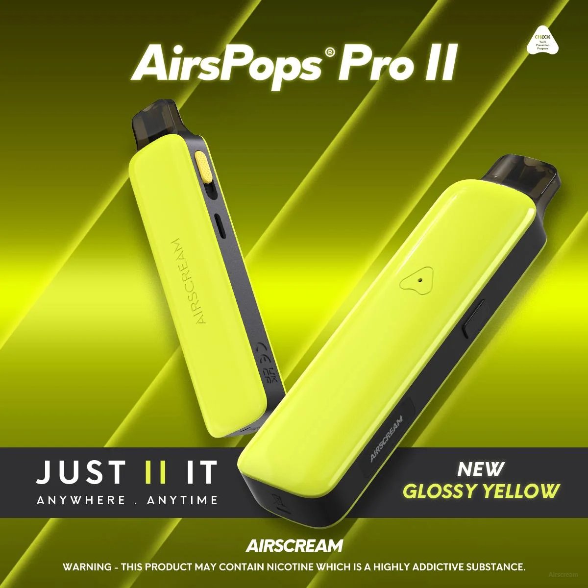 Airscream Airspops Pro II氣泡2代注油主機套裝【黃色】